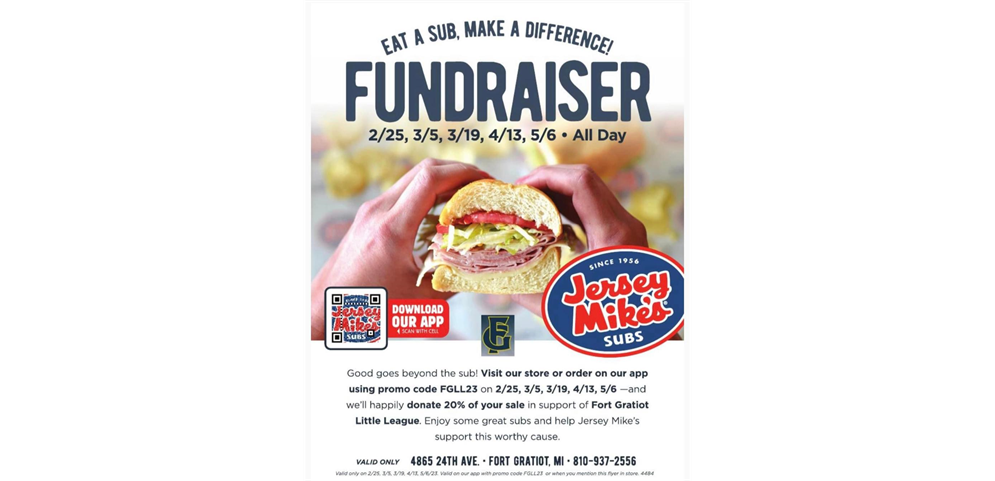 Jersey Mike's Fundraiser