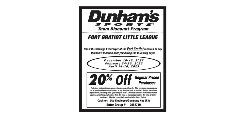 Dunhams Discount